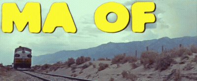 Train Going Down Tracks Saying Ma Of GIF