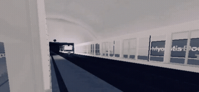 Train Going Down Tracks With Whyotis GIF