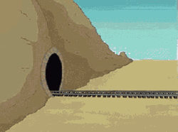 Train Pounding Tunnel GIF
