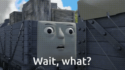 Train Saying Wait What GIF