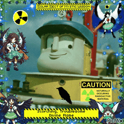 Train With Caution Sign GIF