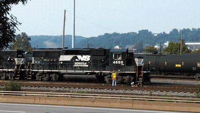 Train With NS On Front GIF