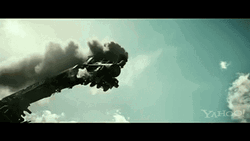 Train Wreck Jumping High In High Angle GIF