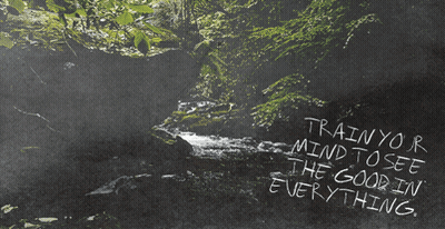 Train Your Mind To See The Good In Everything Written On A Chalkboard GIF