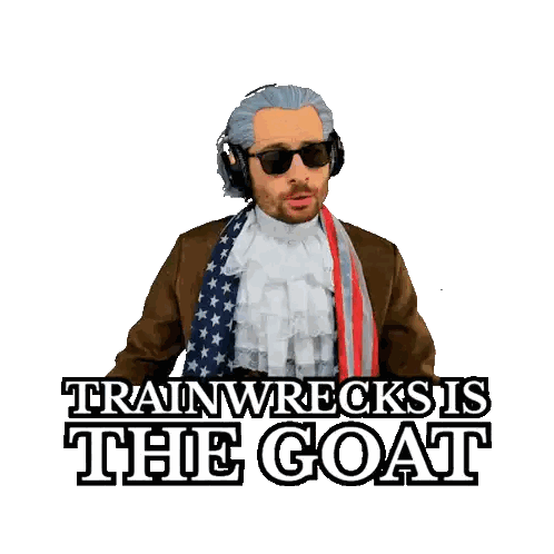 Trainwrecks Is The Goat Sticker