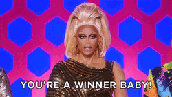 Tranny Surprise Rupaul You're Winner Baby GIF