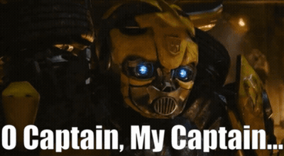 Transformer Saying O Captain My Captain GIF