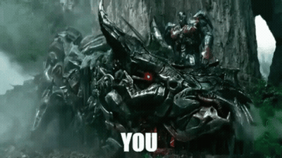 Transformer Sitting On Metal Dragon GIF