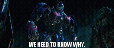 Transformer Standing In Dark Saying We Need To Know Why GIF
