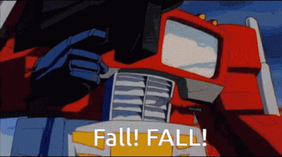 Transformer With Fall Written On It GIF