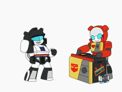Transformers Dancing DJ GIF