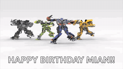 Transformers Dancing Happy Birthday Mian GIF