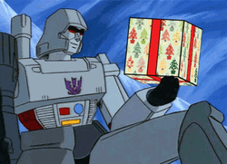 Transformers Megatron Throws Gift GIF