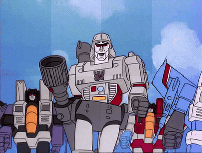 Transformers Standing Together One With Gun GIF