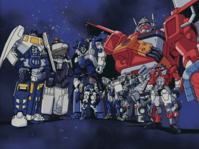 Transformers Standing Together One With Sword GIF