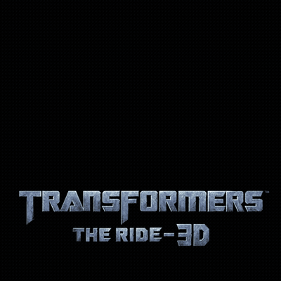 Transformers The Ride 3D Logo With Robot GIF