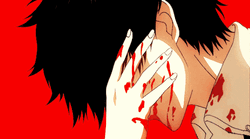 Transforming Bleeding Ken Kaneki GIF