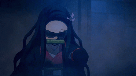 Transforming Nezuko Vs Daki Savage Struggle GIF