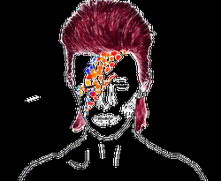 Transparent Anime Singer David Bowie Animation GIF