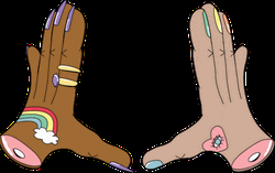 Transparent Heart Sticker Illustration Hand Sign GIF