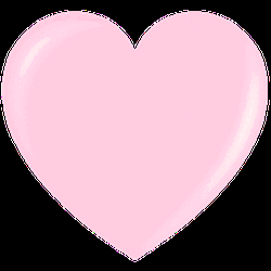 Transparent Heart Sticker Pastel Pink Heart Growing GIF