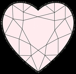 Transparent Heart Sticker Pink Heart Geometric GIF