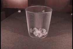 Trash Can Paper Throw GIF