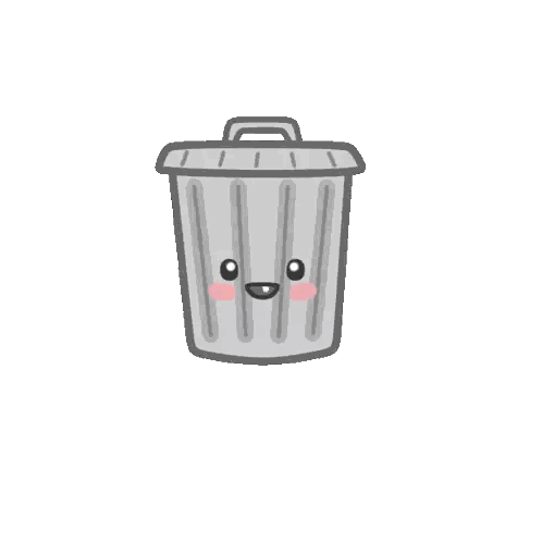 Trash Can Saying Im A Little Trashy Sticker
