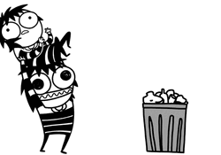 Trash Person Scribble Art GIF