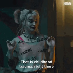 Trauma Harley Quinn Margot Robbie GIF