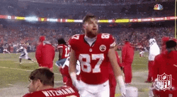 Travis Kelce Air Guitar Dance GIF