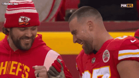 Travis Kelce Laughing GIF