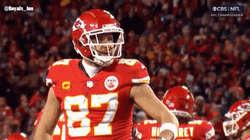 Travis Kelce Pointing GIF