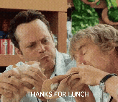 Tray Of Food Beside Notebook And Pen GIF