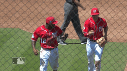 Trea Turner Fist Bump Running GIF