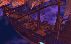 Treasure Planet Jim Solar Surfing GIF