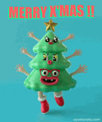 Tree Cartoon Merry Christmas Meme GIF