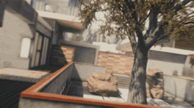 Tree In Video Game Scene GIF