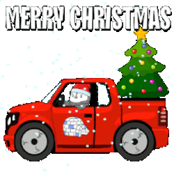 Tree Santa Sticker GIF