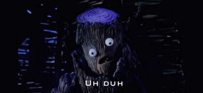 Tree Stump With Googly Eyes GIF