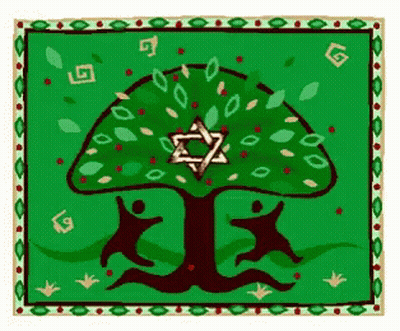 Tree With Jewish Star GIF