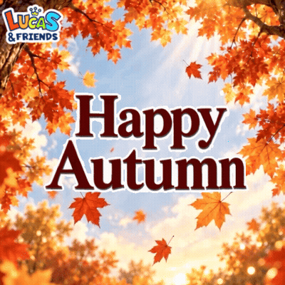 Tree With Leaves Saying Happy Autumn