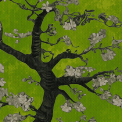 Tree With White Flowers GIF