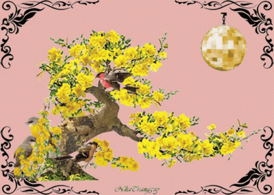 Tree With Yellow Flowers 2019 GIF