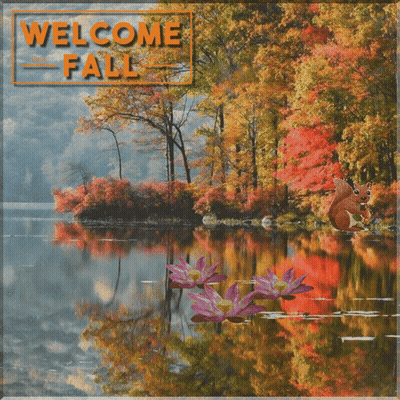 Trees With Happy Autumn GIF