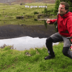 Trekker Gets Exhausted GIF