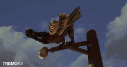 Tremors Ass Blaster Resting On Power Line GIF