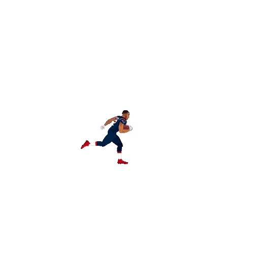 Treveyon Henderson Running With Ball Sticker