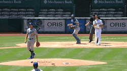 Trevor Bauer Pound Chest Dodgers GIF