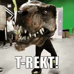Trex Barney Meme Dancing GIF